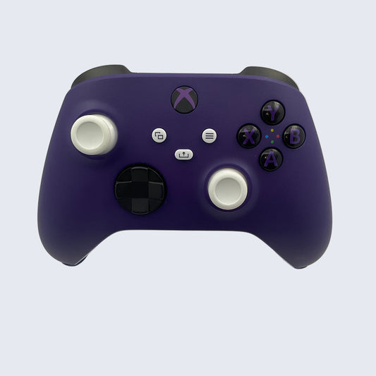 Custom Xbox One Series X/S Controller (Purple/White) Grade A Full Refurbishment.