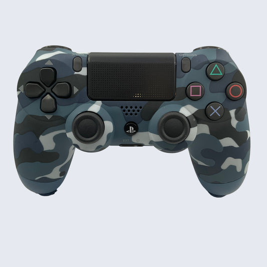 PS4 Dual Shock 4 Camo Blue Controller (Full refurbishment)